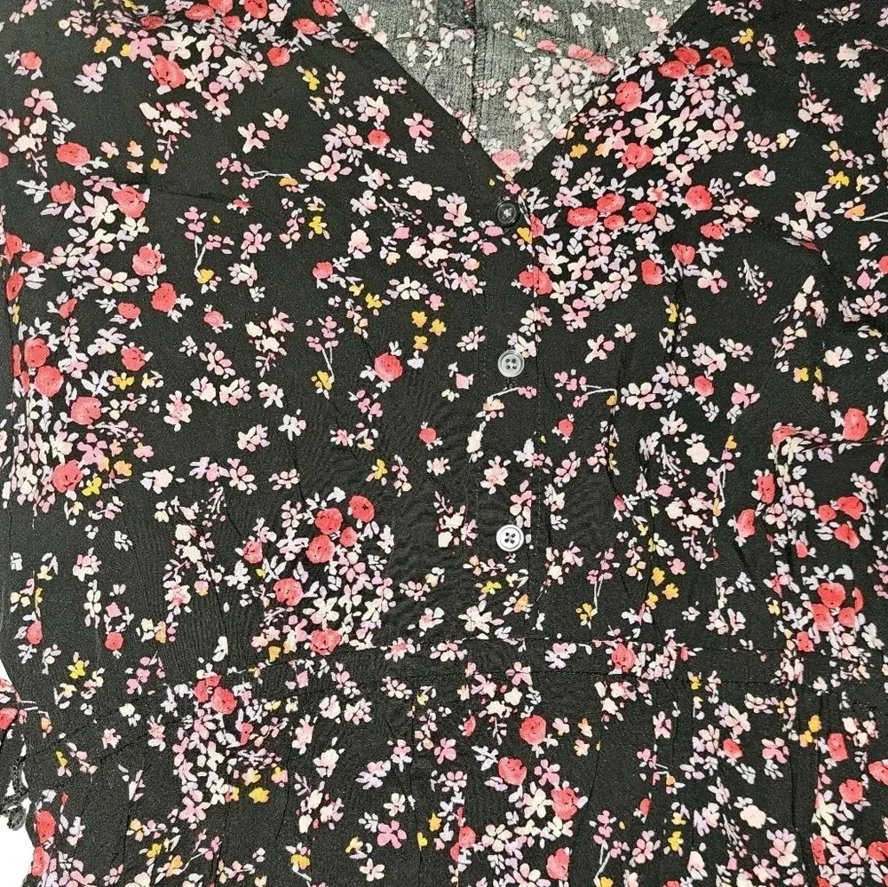 Gap Floral Long-Sleeve Tie Waist Dress - Picture 5 of 5